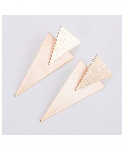 Geometric Triangle Earring Metal Simple Drop Dangle Earring Plating Gold Black Bohemian Dangling Costume Earring For Women Gi...