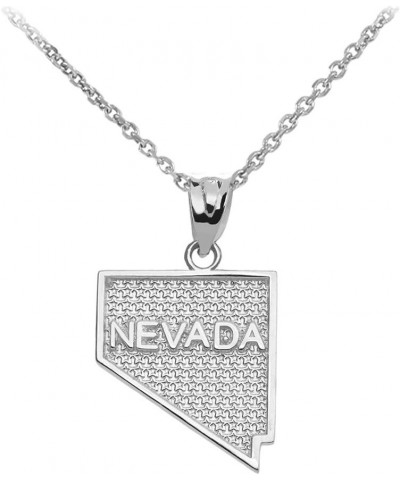 925 Sterling Silver State Pendant Necklace, 18 Nevada $20.71 Necklaces