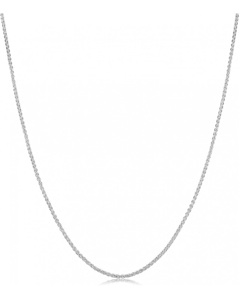 Sterling Silver 1.1 mm Round Wheat Chain Necklace (16, 18, 20, 22, 24, 26 or 30 inch) 24.0 Inches $9.46 Necklaces