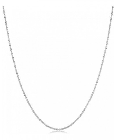 Sterling Silver 1.1 mm Round Wheat Chain Necklace (16, 18, 20, 22, 24, 26 or 30 inch) 24.0 Inches $9.46 Necklaces