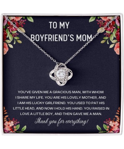 To My Boyfriends Mom Necklace, Mothers Day Gifts For Boyfriends Mom From Girlfriend, Personalized Gifts For Mother In Law, Mo...