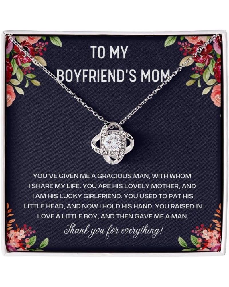 To My Boyfriends Mom Necklace, Mothers Day Gifts For Boyfriends Mom From Girlfriend, Personalized Gifts For Mother In Law, Mo...