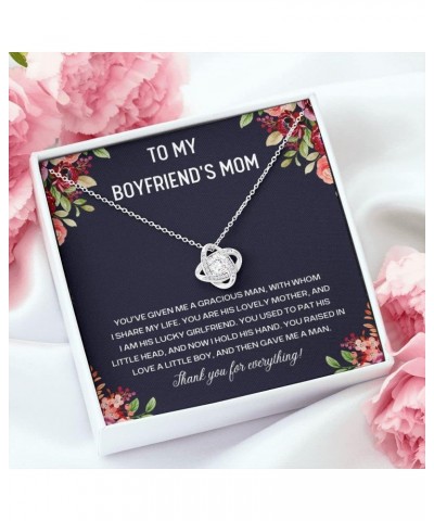 To My Boyfriends Mom Necklace, Mothers Day Gifts For Boyfriends Mom From Girlfriend, Personalized Gifts For Mother In Law, Mo...