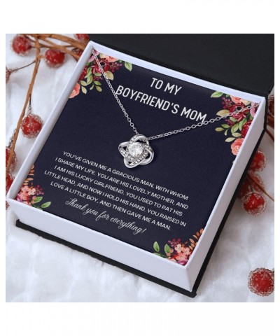 To My Boyfriends Mom Necklace, Mothers Day Gifts For Boyfriends Mom From Girlfriend, Personalized Gifts For Mother In Law, Mo...