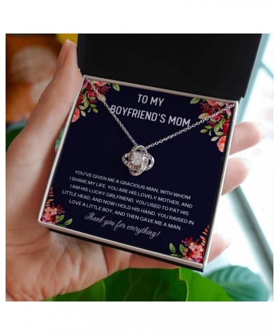 To My Boyfriends Mom Necklace, Mothers Day Gifts For Boyfriends Mom From Girlfriend, Personalized Gifts For Mother In Law, Mo...