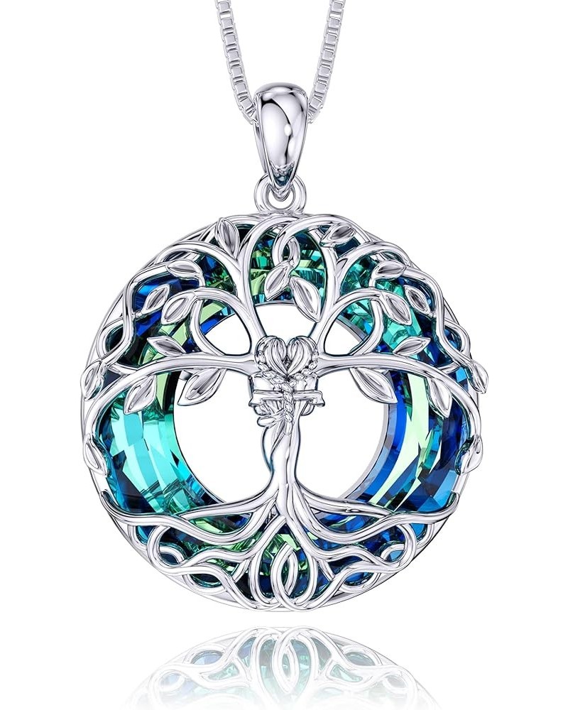 Tree of Life Necklace for Women: 925 Sterling Silver Tree of Life Pendant Butterfly Jewelry Gifts for Her Women Wife Mom Frie...