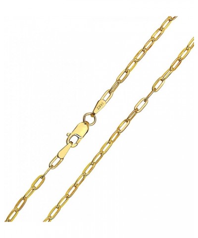 14K Gold 2MM Paperclip Bracelet- 7 $50.40 Bracelets