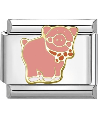 Italian Charm(Animal Series) Pink-Pig $7.11 Bracelets