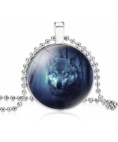 Wolf Necklace Gifts For Women - Cute Pendant Necklace For Teen Women Forest Wolf $9.35 Necklaces