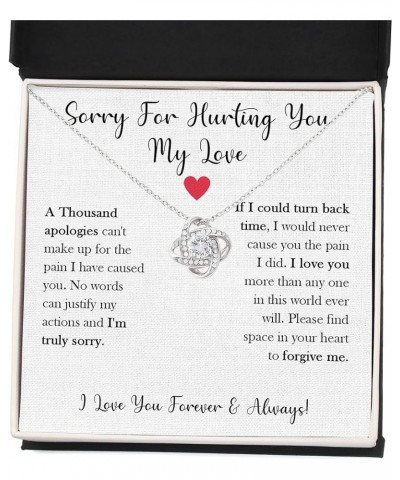 I'm Sorry Gifts For Her, Sorry Gift, Apology Card, Apology Necklace, Forgive Me Jewelry, Sorry Partner Stainless Sterling Sil...