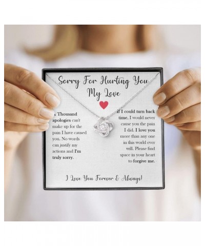 I'm Sorry Gifts For Her, Sorry Gift, Apology Card, Apology Necklace, Forgive Me Jewelry, Sorry Partner Stainless Sterling Sil...