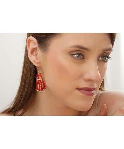 Artisan Handcrafted Premium Dangle Earrings - Timeless Beauty for Women Long Pentagon $12.00 Earrings