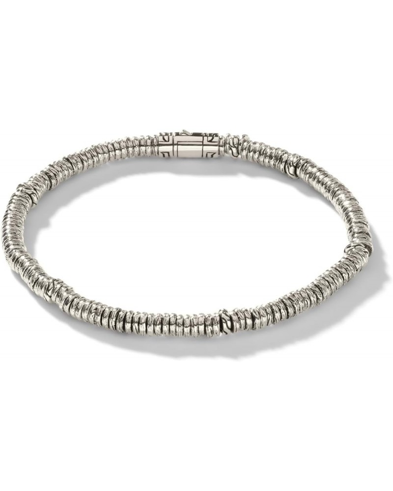 Classic Chain Heishi Bracelet Silver Small $200.00 Bracelets