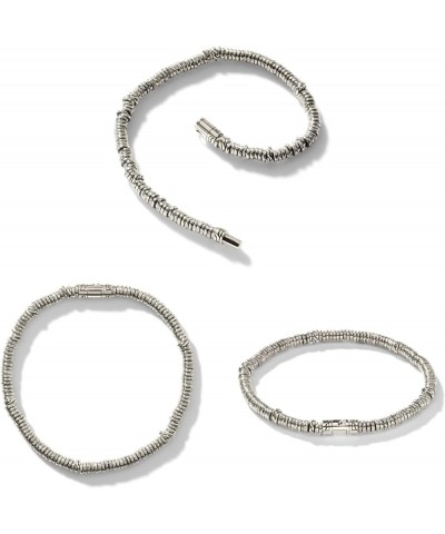 Classic Chain Heishi Bracelet Silver Small $200.00 Bracelets