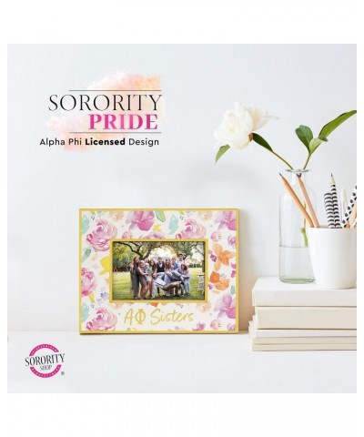 Theta Phi Alpha Sister Picture Frames with Cute Floral Design, for 4" x 6" Pictures, TPA Sorority Gifts, Big Little Sorority ...