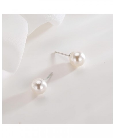 Stud Earrings for Women Cute Zirconia Earrings for Girls Butterfly Stud Pearl Stud Pearl-small $7.50 Earrings