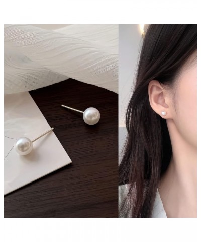 Stud Earrings for Women Cute Zirconia Earrings for Girls Butterfly Stud Pearl Stud Pearl-small $7.50 Earrings