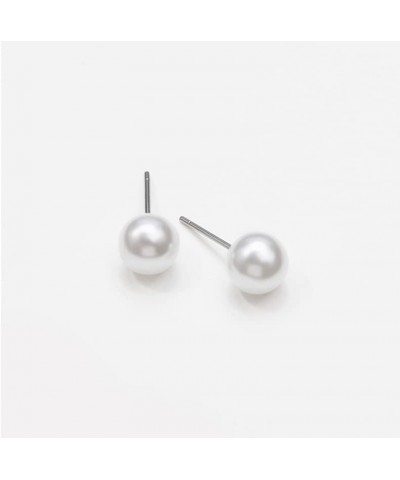 Stud Earrings for Women Cute Zirconia Earrings for Girls Butterfly Stud Pearl Stud Pearl-small $7.50 Earrings