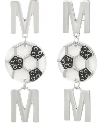 Sports Earrings for Women | Football Earrings Dangling | Dangle Football Earrings for Women | Drop Football Mom Earrings | Ga...