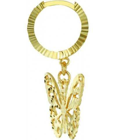 14k REAL Yellow Gold Butterfly Fancy Drop Earrings $77.44 Earrings