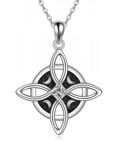 Celtic Necklace 925 Sterling Silver Tree of Life/Witches Knot/Claddagh/Peace Sign/Viking/Hamsa/Pentagram/Ankh Pendant Necklac...