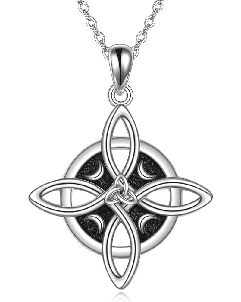 Celtic Necklace 925 Sterling Silver Tree of Life/Witches Knot/Claddagh/Peace Sign/Viking/Hamsa/Pentagram/Ankh Pendant Necklac...