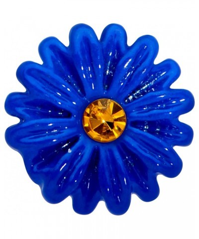 Womens 16G Steel Yellow Accent Blue Sunflower Labret Monroe Lip Ring Tragus Cartilage Stud 5/16 $11.19 Body Jewelry