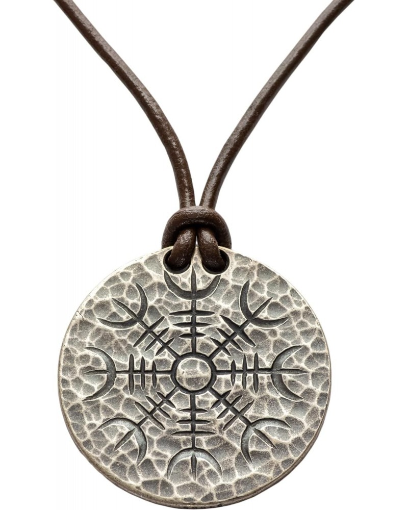 Silver Helm of Awe Coin Necklace - .999 Fine Silver - Aegishjalmur - Warrior's Stave Viking Coinage $24.09 Necklaces