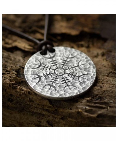 Silver Helm of Awe Coin Necklace - .999 Fine Silver - Aegishjalmur - Warrior's Stave Viking Coinage $24.09 Necklaces