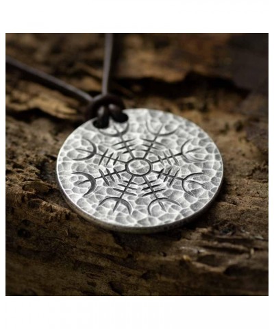 Silver Helm of Awe Coin Necklace - .999 Fine Silver - Aegishjalmur - Warrior's Stave Viking Coinage $24.09 Necklaces