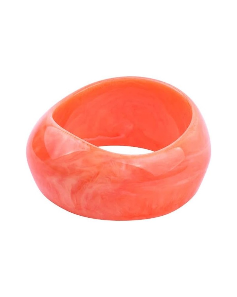 Multiple Color Square Acrylic Resin Bangle Bracelet Resin Wide Irregular Geometric Plastic Wristbands Cuff Bangle Bracelet fo...