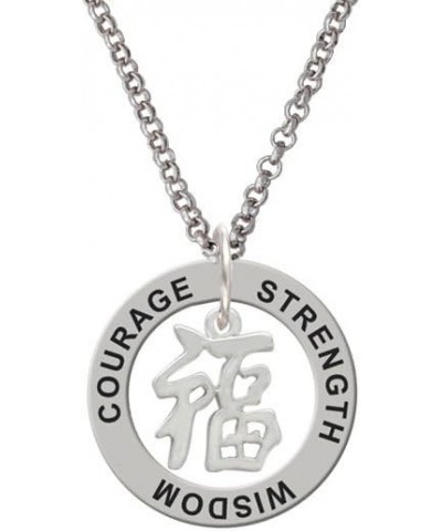 Chinese Symbol - Strength Wisdon Courage Affirmation Ring Necklace Good Luck $17.50 Necklaces