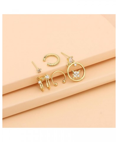 ?????? ???? ???????? ??? for Women Cartilage Stud Earrings 14K Gold Plated ?????????????? Earrings Gold Stud Earrings for ???...